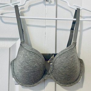 32D Calvin Klein Cotton Bra Grey Heather
